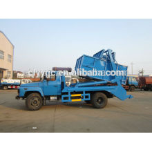Dongfeng capacidad 6cbm sistema hidráulico brazo rollo contenedor camión de basura